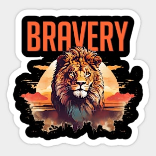 Bravery Lion Sticker